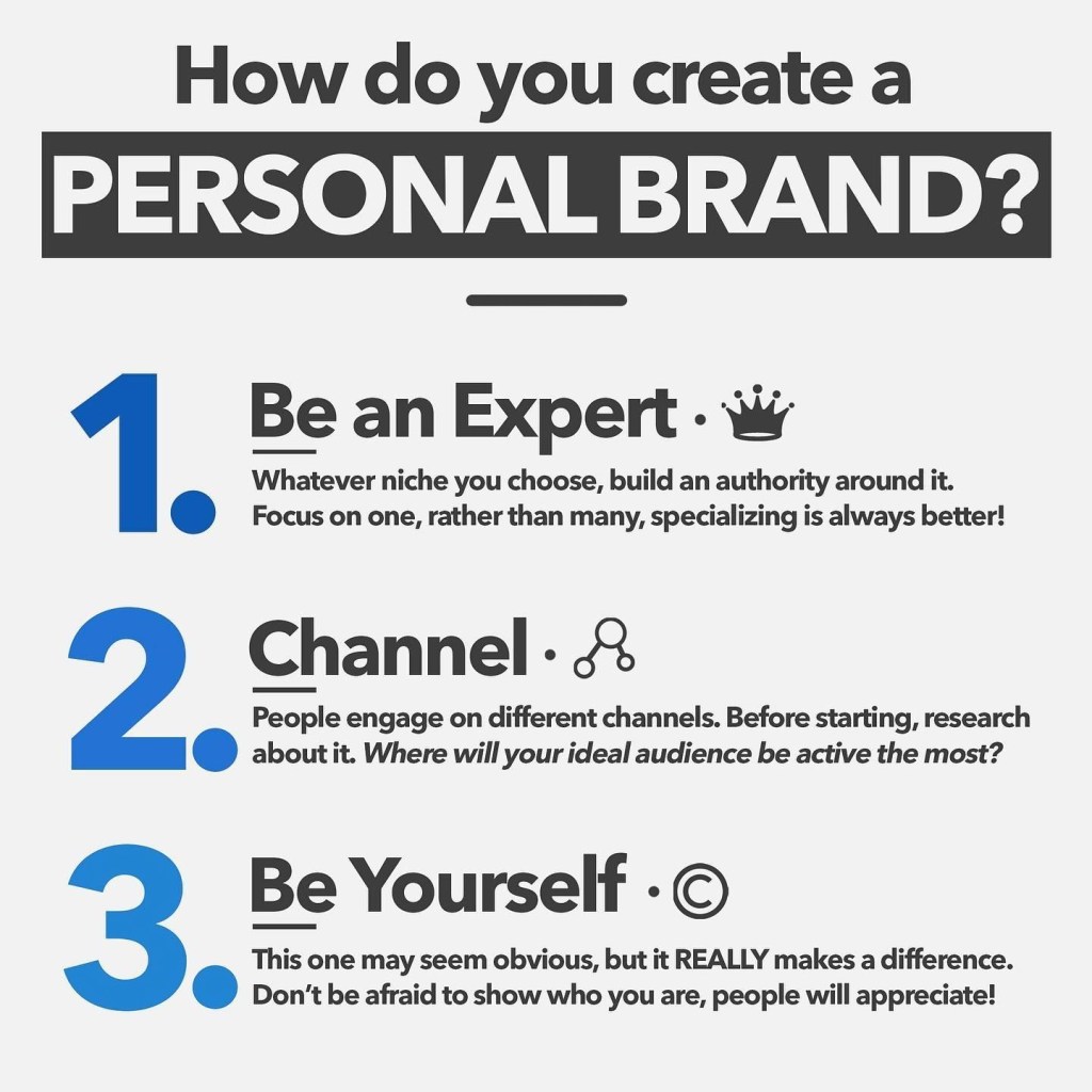 PERSONAL BRANDING ©⁣ ⁣ Many of you have been asking how to create